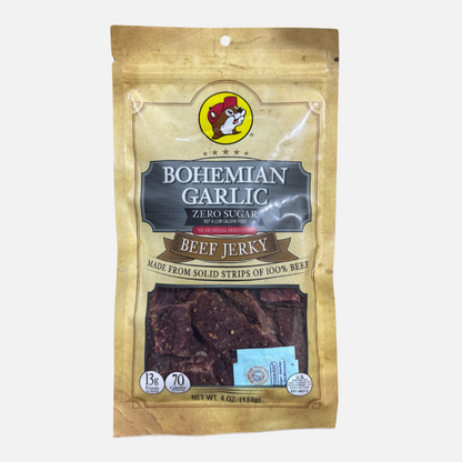 Buc-ee's Bohemian Garlic Beef Jerky (Zero Sugar)