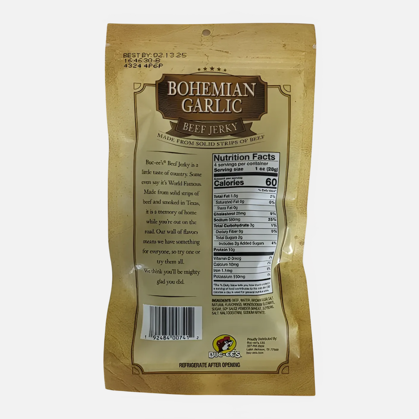 Buc-ee's Bohemian Garlic Beef Jerky