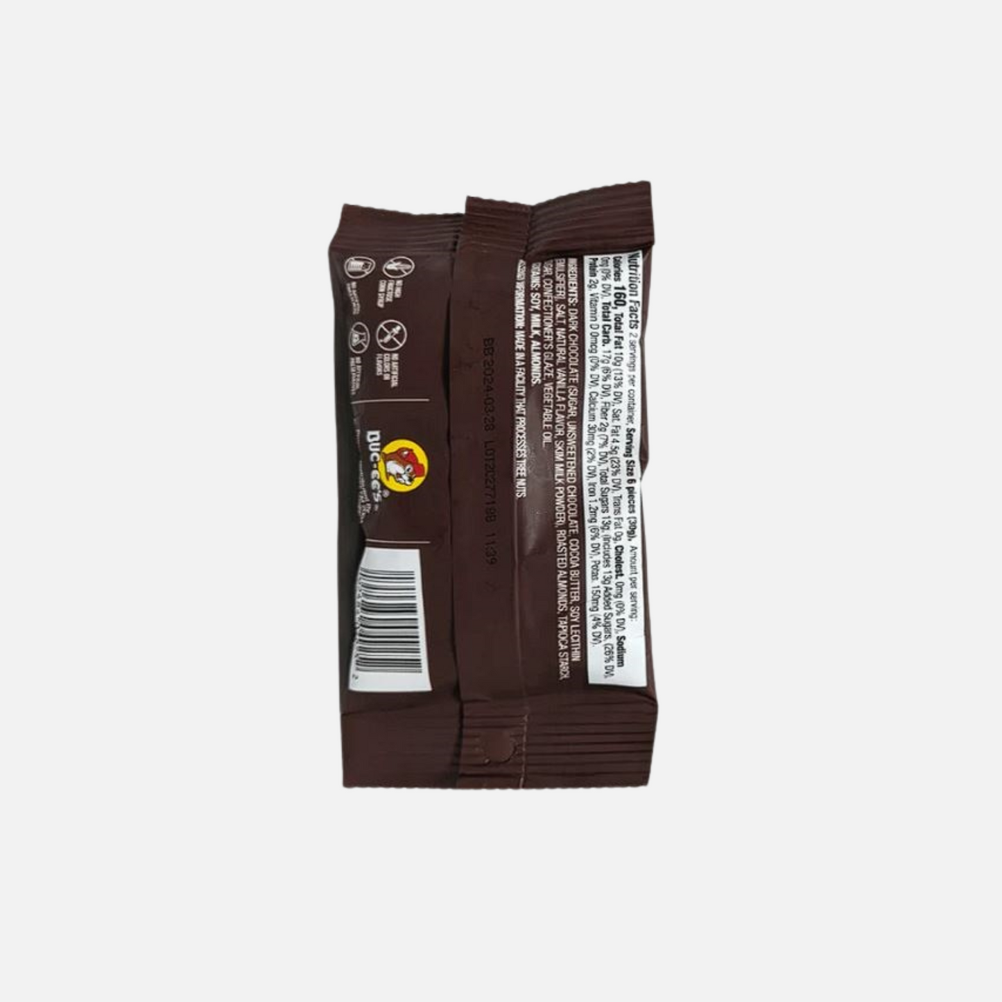 Buc-ee's Chocolate Covered Almonds 2 oz