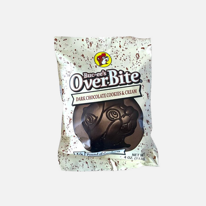 Buc-ee's Overbite Dark Chocolate Cookies & Cream 4 oz