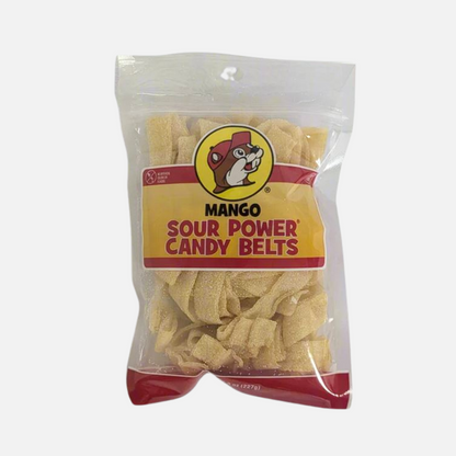 Buc-ee's Mango Sour Strips Power Candy Belts