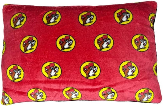 Buc-ee's Pillow - Soft & Plush (Red Logo), 18 x 12