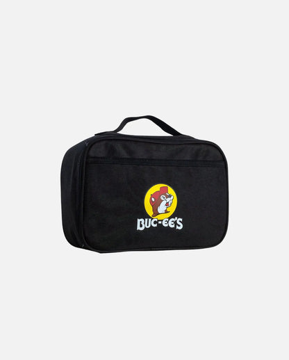 Buc-ee's Black Kids Lunch Bag, beaver logo 3.75 x 7.7 x 10.6 inches 