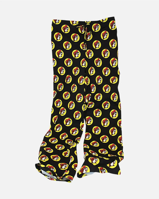 Buc-ee's Beaver Logo Black Pajama Pants