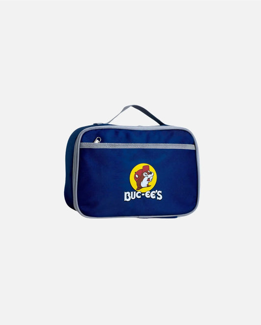 Buc-ee's Blue Kids Lunch Bag, beaver logo 3.75 x 7.7 x 10.6 inches 