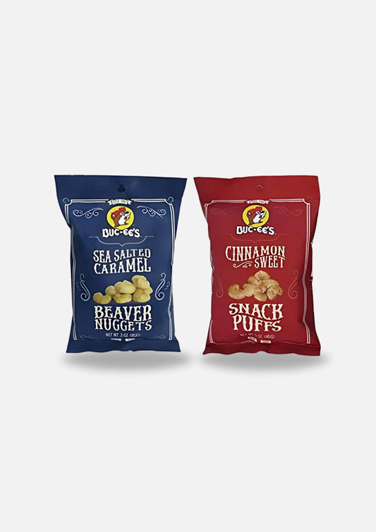 Buc-ee's Sea Salted Caramel and Cinnamon Sweet Combo 3oz each