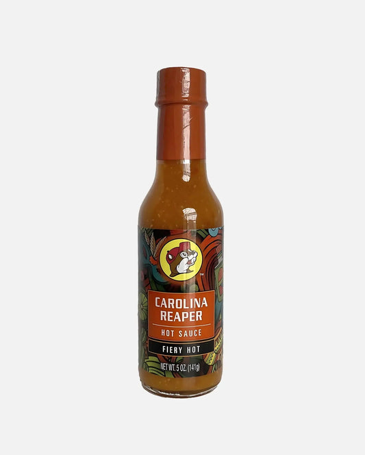 Buc-ee's Carolina Reaper Hot Sauce - Fiery Hot 5oz shaker bottle