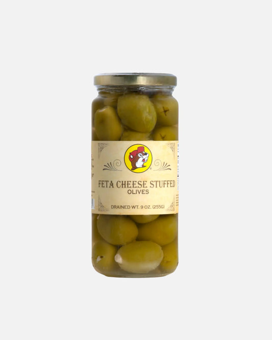 Buc-ee's Feta Cheese Stuffed Olives 9oz jar