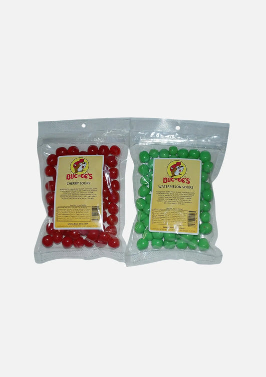 Buc-ee's Cherry & Watermelon Sour Candy Combo 12oz each