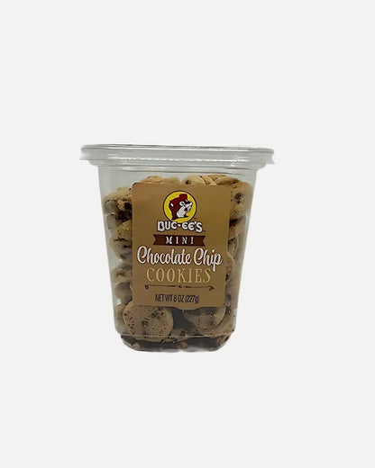 Buc-ee's Chocolate Chip Mini Cookies 8oz tub