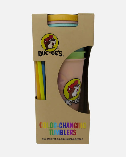 Buc-ee's Color Changing Tumblers 25oz 5 pieces