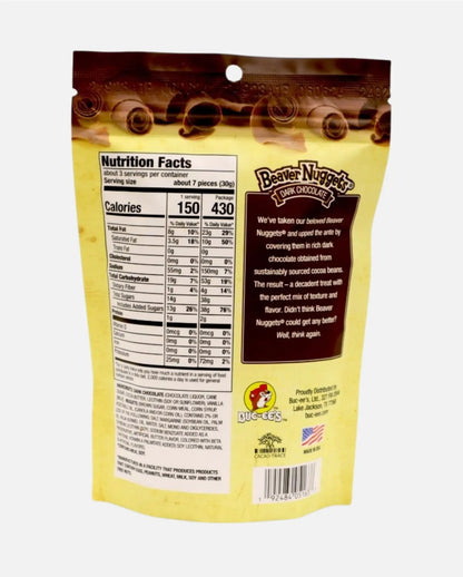 Buc-ee's Dark Chocolate covered Beaver Nuggets Nutrition Facts