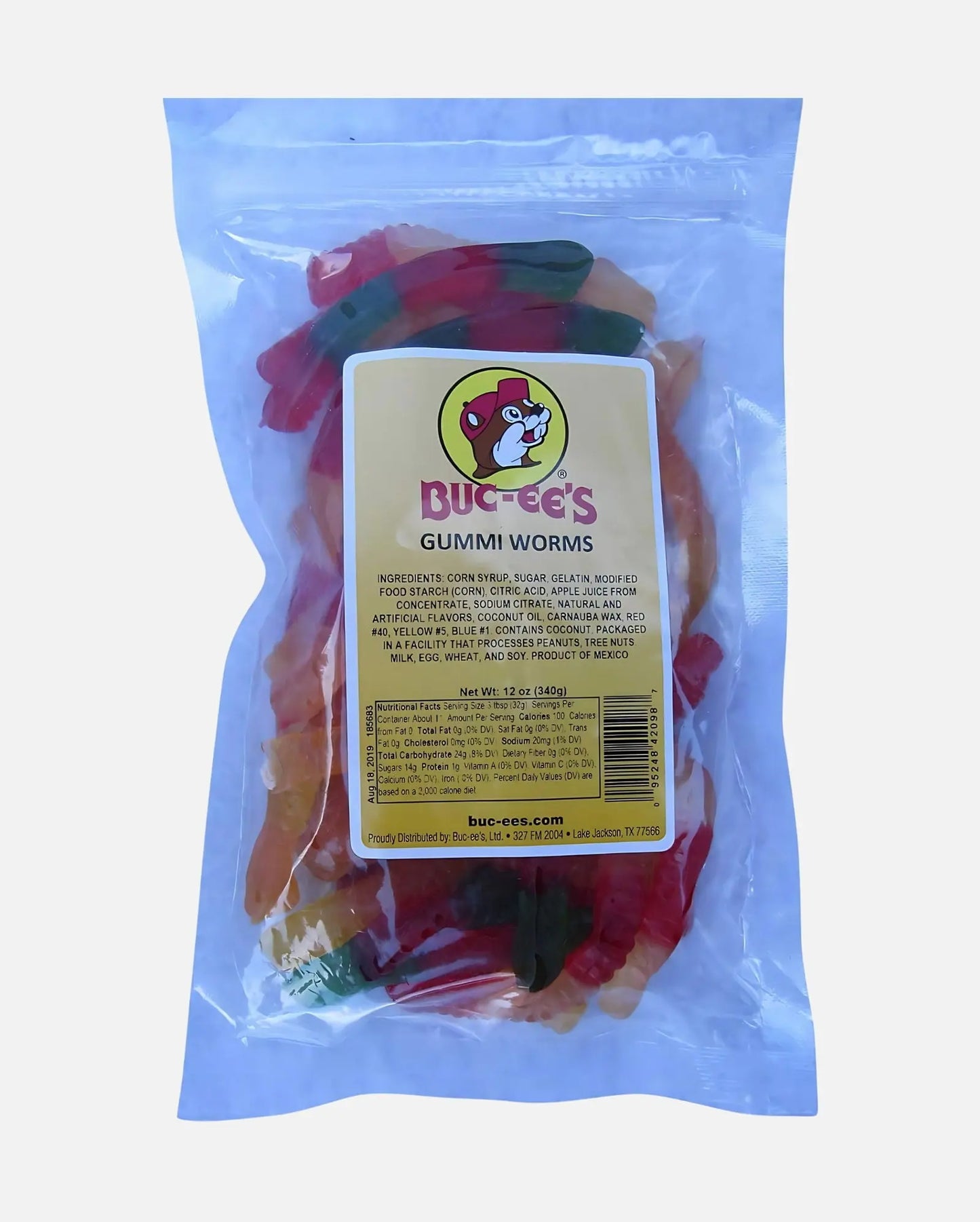 Buc-ee's Assorted Mini Gummi Worms ingredients