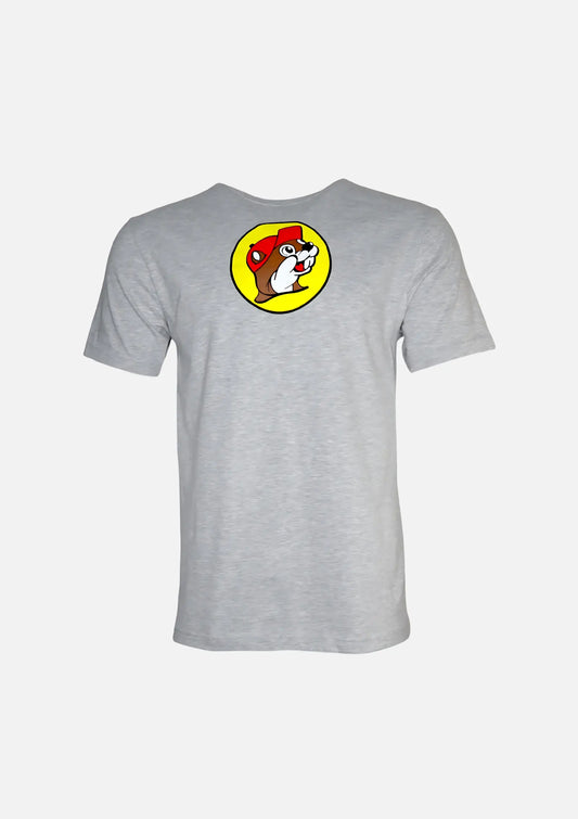 Buc-ee's Hodwy Grey Shirt, signature beaver logo