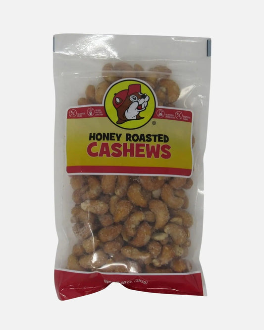 Buc-ee's Honey Roasted Cashews 10oz resealable bag