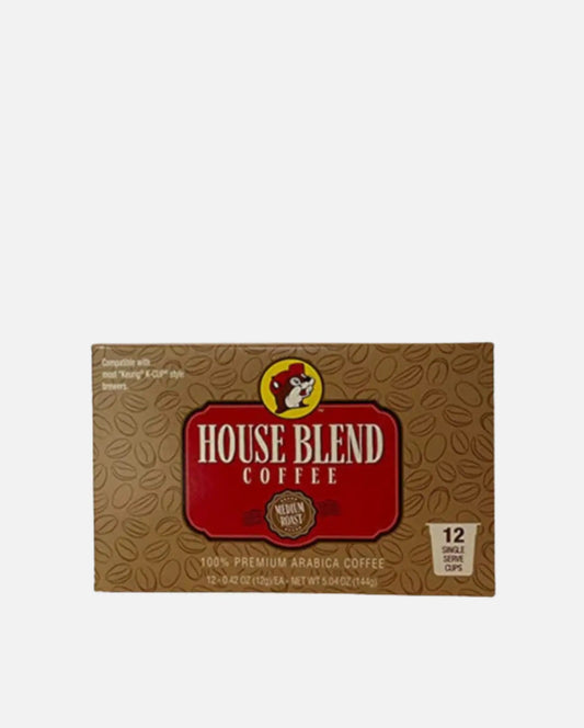 Buc-ee's House Blend Coffee 100% Premium Arabica Coffee - 12 Single Serve Cups