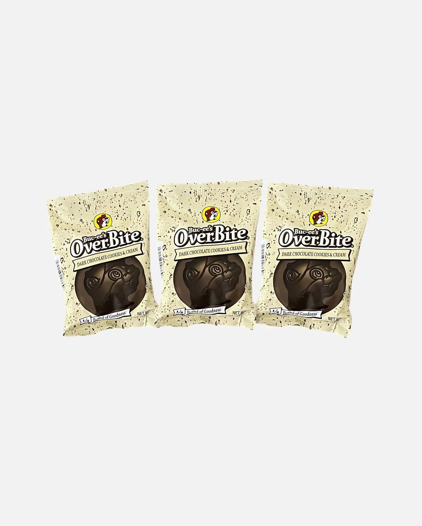 Buc-ee's Overbite Dark Chocolate Cookies & Cream - Pack of 3 – Snackbear