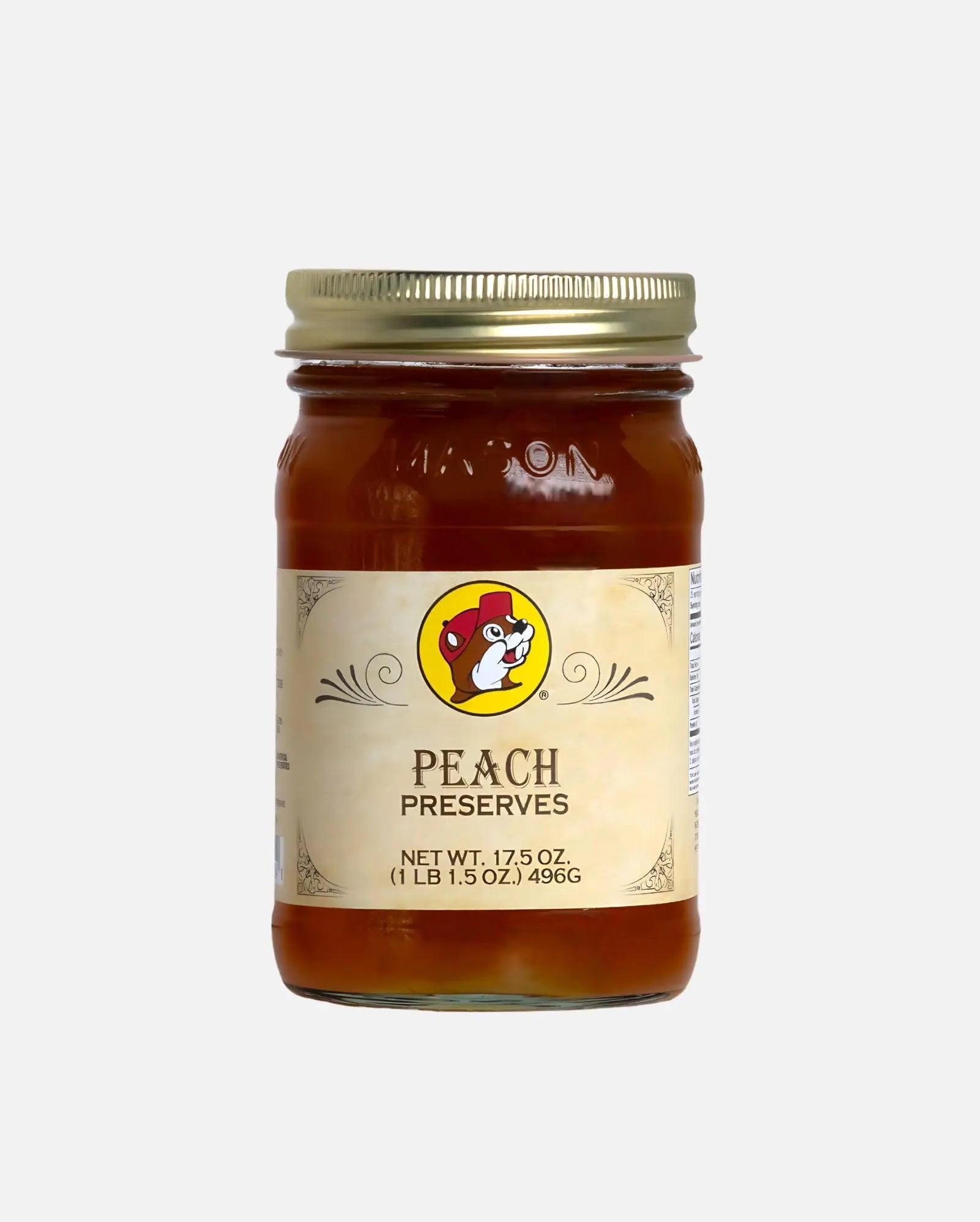 Buc-ee's Peach Preserves 17.5oz sealed jar