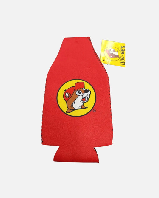 Buc-ee's Red Bottle Koozies - Beverage Insulator 8", beaver logo