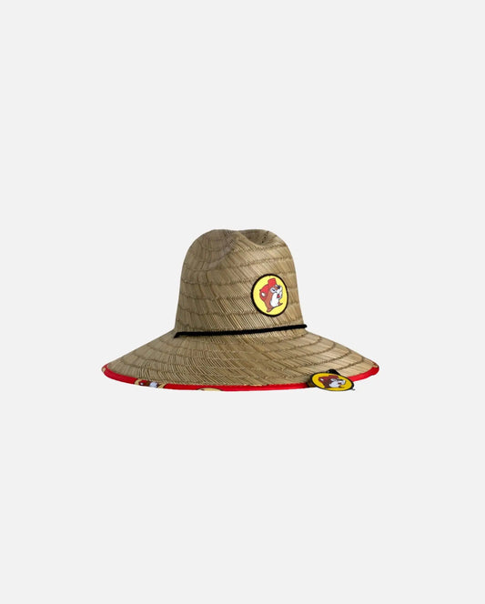 Buc-ee's Red Lifeguard Straw Hat Sombrero