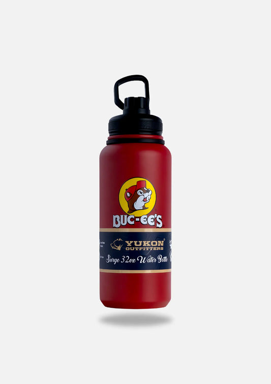 Buc-ee's Red Yukon Outfitters Stainless Steel Water Bottle 32oz