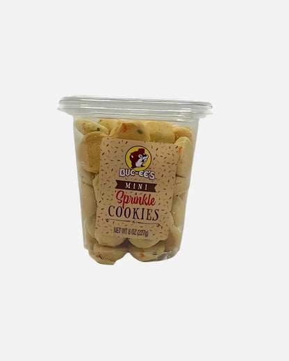 Buc-ee's Sprinkle Mini Cookies 8oz tub