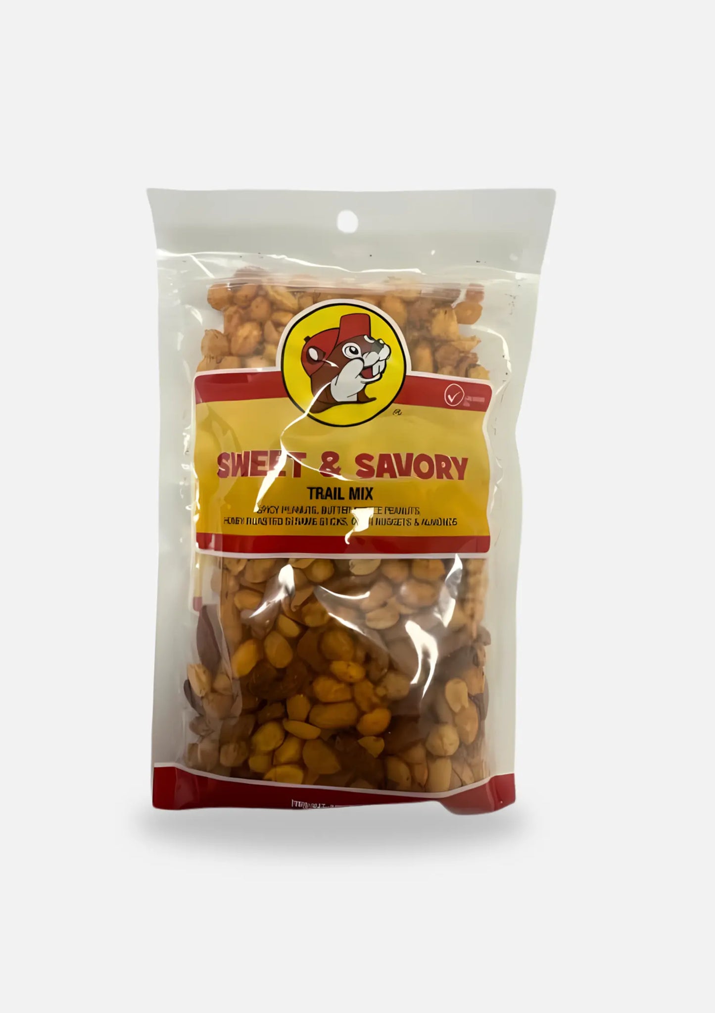 Buc-ee's Sweet & Savory Trail Mix: Spicy Peanuts, Butter Toffee Peanuts, Honey Roasted Sesame Sticks, Corn Nuggets and Almonds 10oz bag