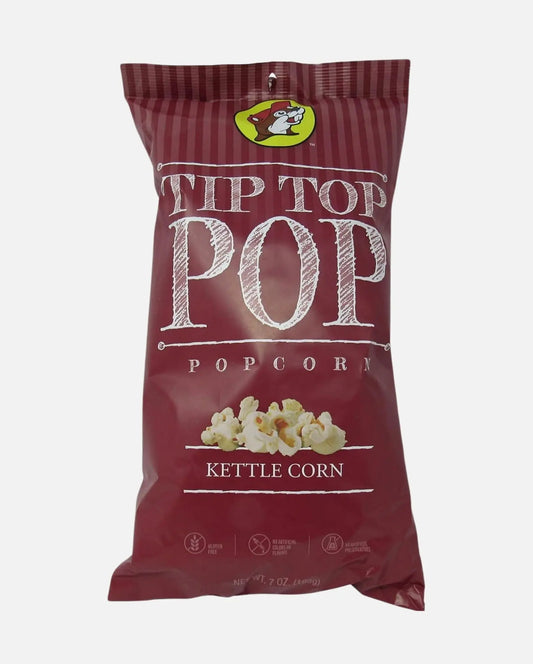 Buc-ee's Gourmet Kettle Corn - Tip Top Pop Popcorn 7oz bag