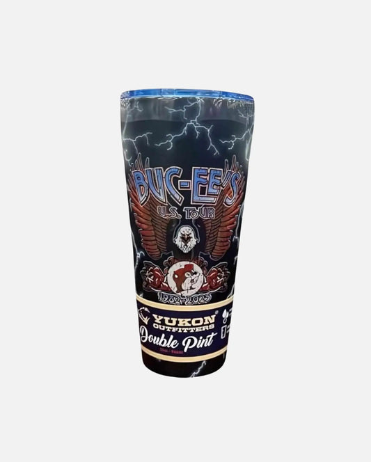 Buc-ee's US Tour 2024 Yukon Outfitters Tumbler 32oz eagle and lightning design