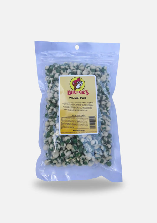 Buc-ee's Wasabi Peas 12oz resealable bag