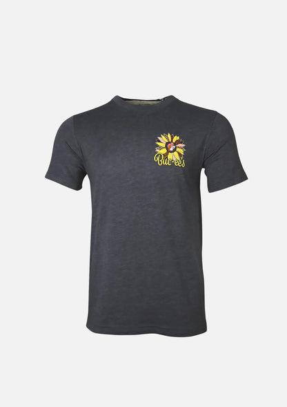 Buc-ee's The Best Things are Wild & Free Black Shirt, beaver on sunflower design