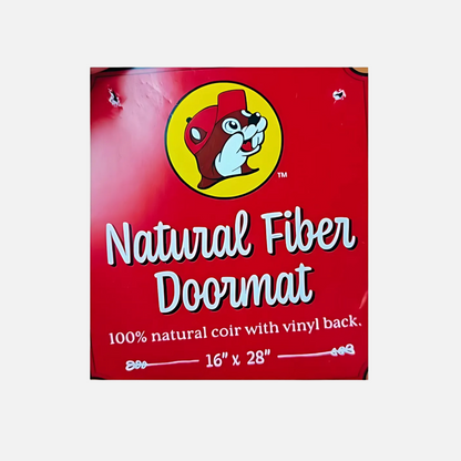 Buc-ee's Brown Natural Fiber tag and details