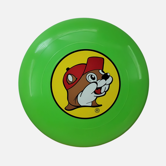 Buc-ee's Green Beaver Logo Frisbee 11"